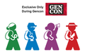 4 Premium Wooden Player Character Meeples